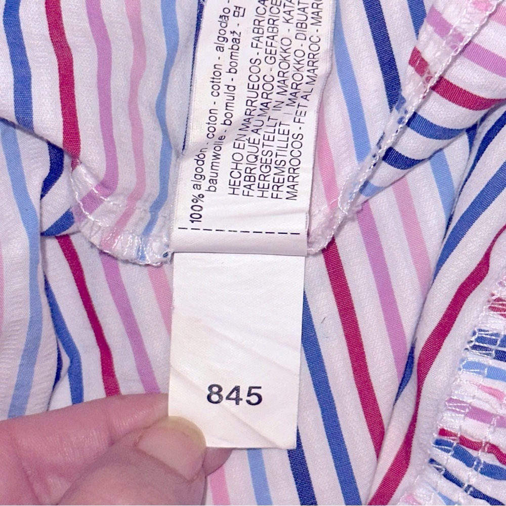 Zara Striped Halter Maxi Dress Backless Tiered Boho Coastal Beach Small Pink Red - Picture 10 of 10